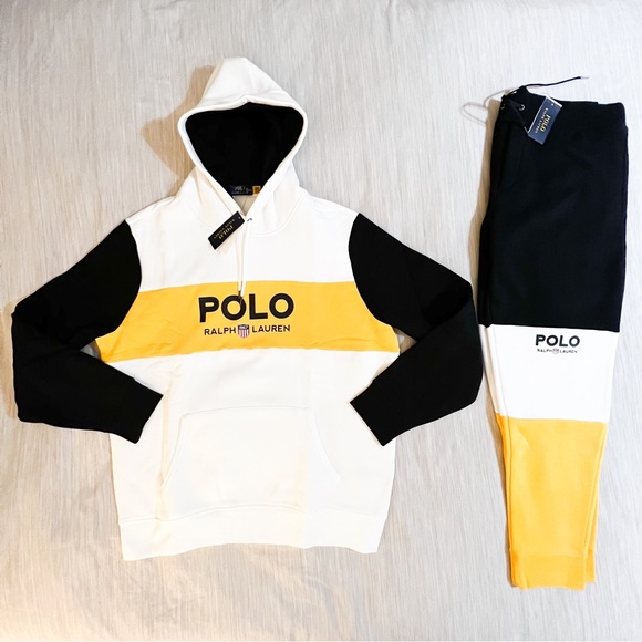 Polo Ralph Lauren 1967 Olympic Stadium Shield Logo Double Knit Jogger Sweatsuit - Picture 2 of 12